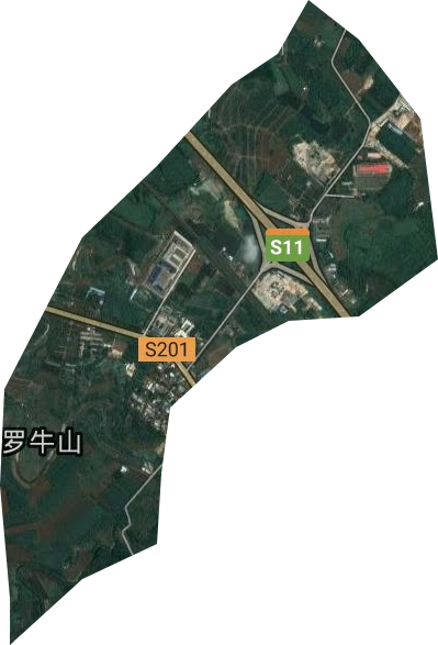 罗牛山农场卫星图