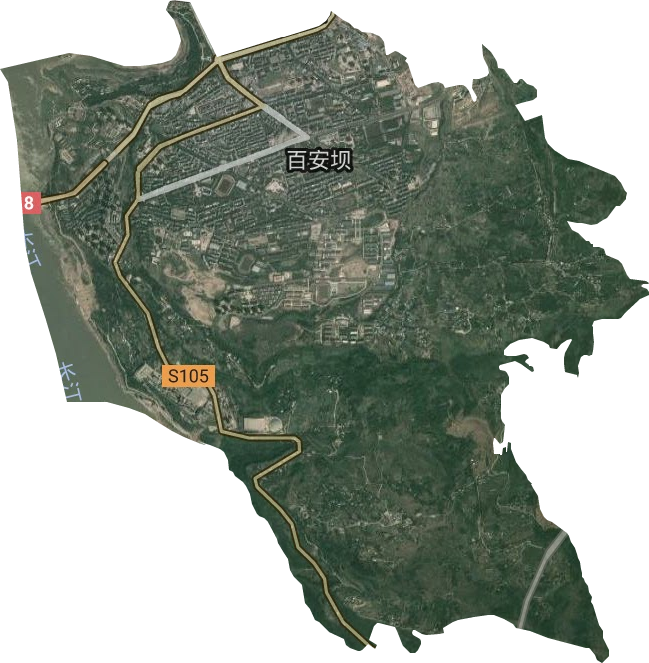 百安坝街道卫星图
