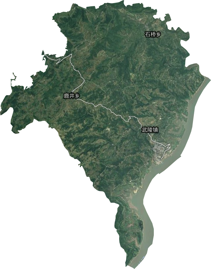 武陵镇卫星图