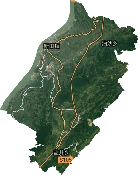 新田镇卫星图