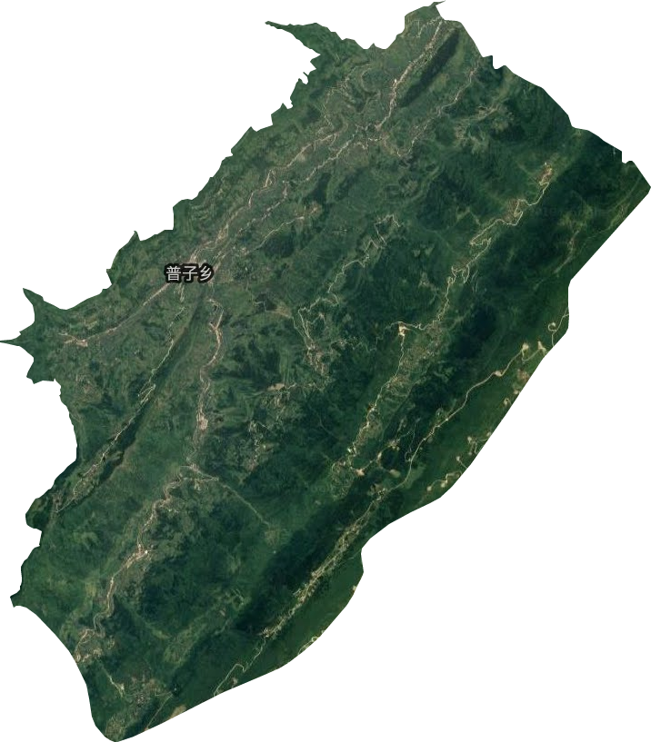 普子乡卫星图
