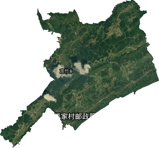 茨竹乡卫星图