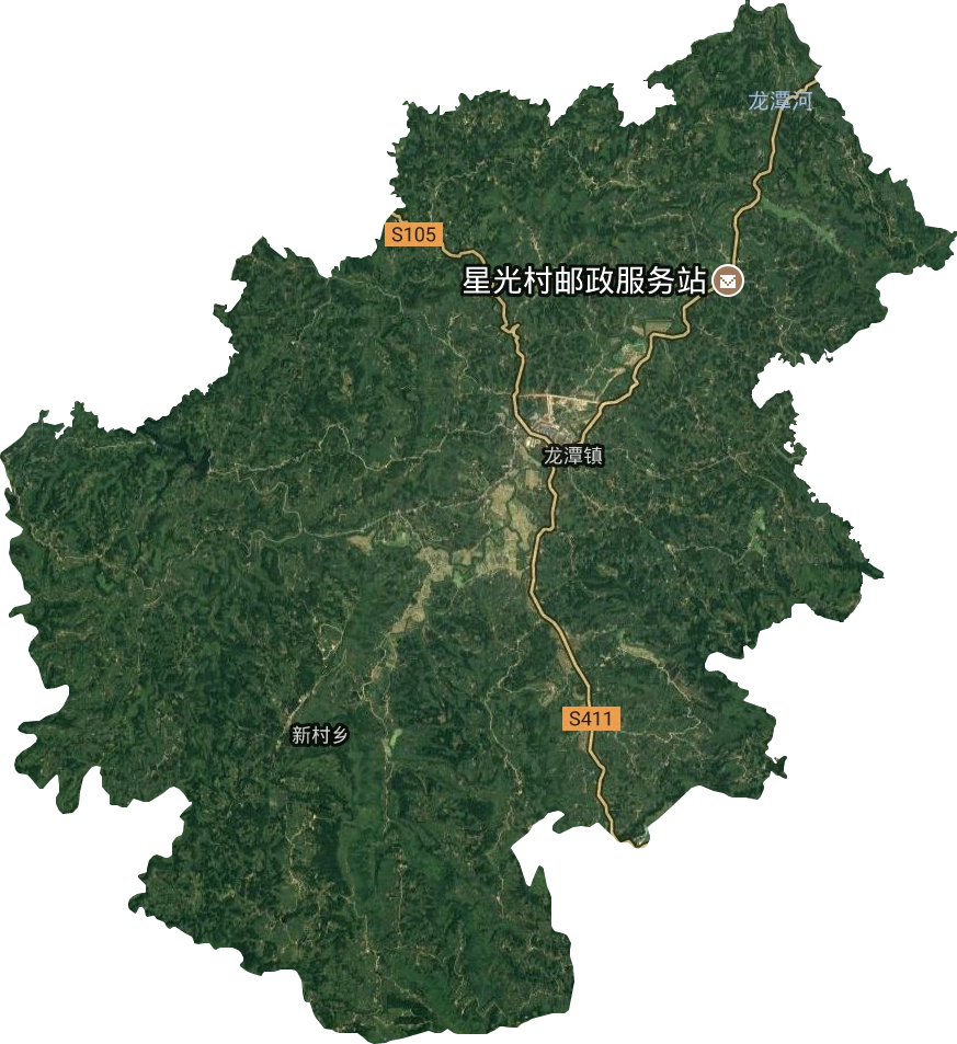 龙潭镇卫星图