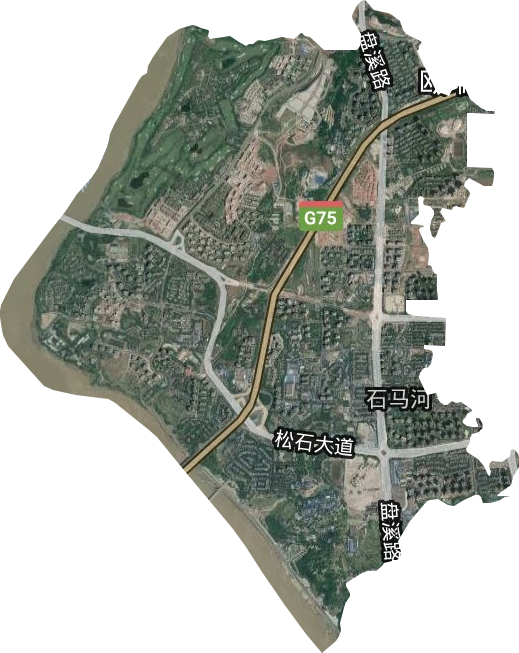 石马河街道卫星图