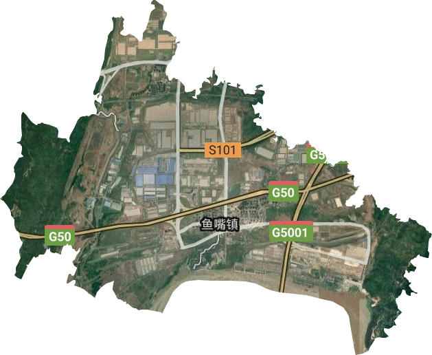 鱼嘴镇人民政府卫星图
