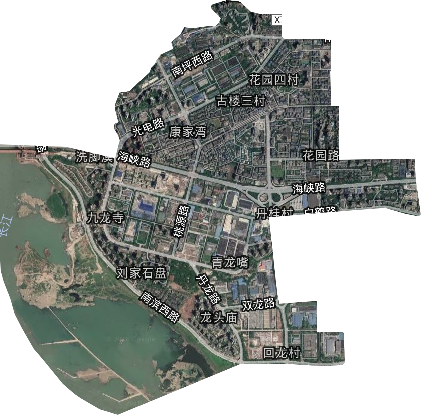 花园路街道卫星图