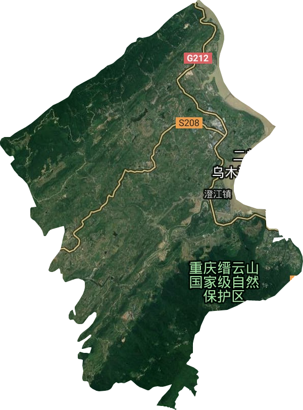 澄江镇卫星图