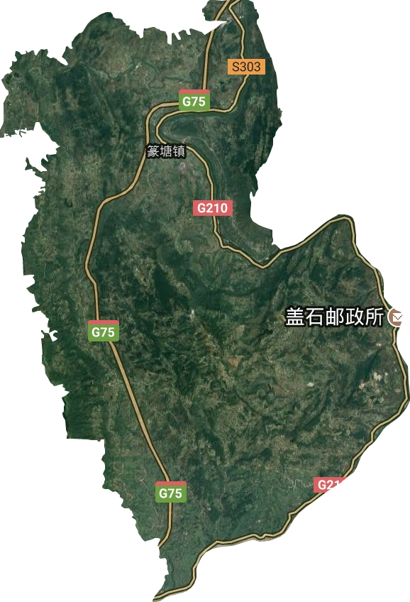 篆塘镇卫星图
