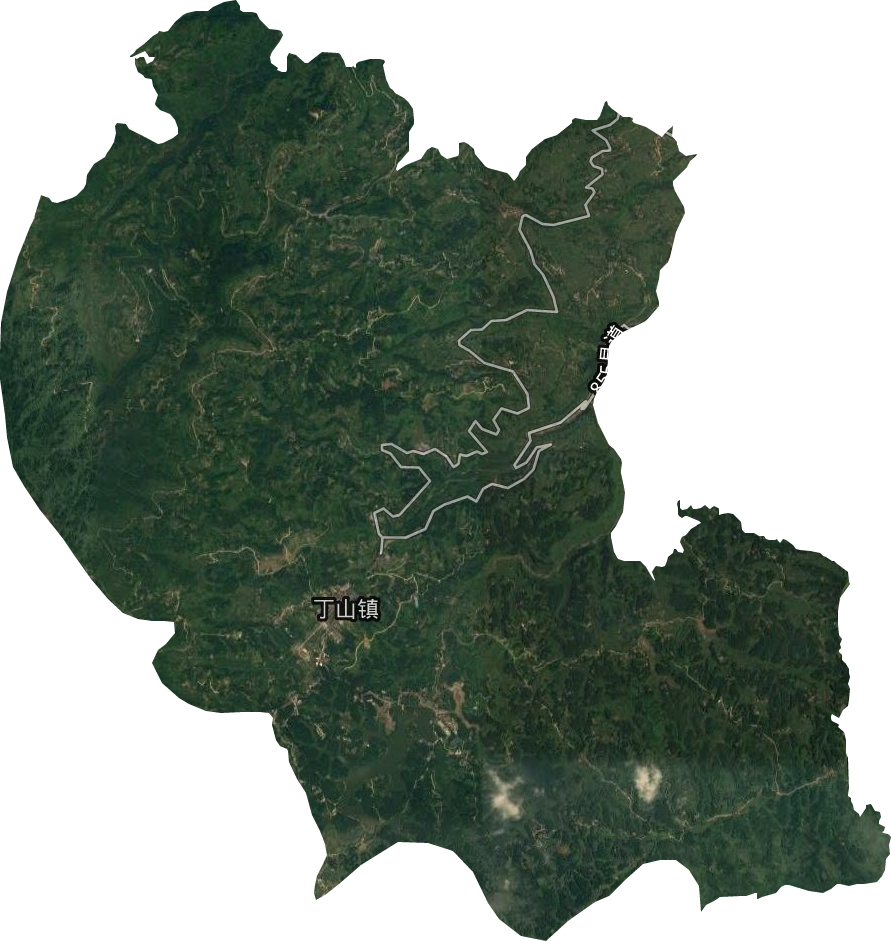 丁山镇卫星图