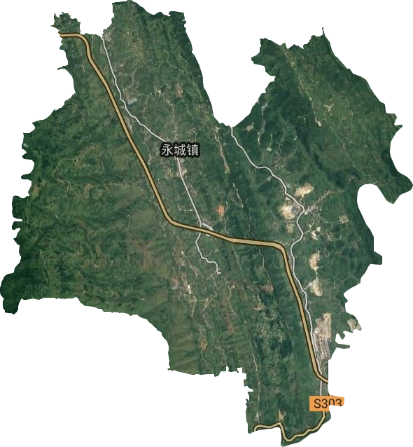 永城镇卫星图