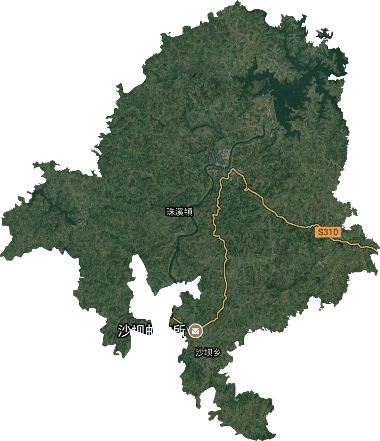珠溪镇卫星图