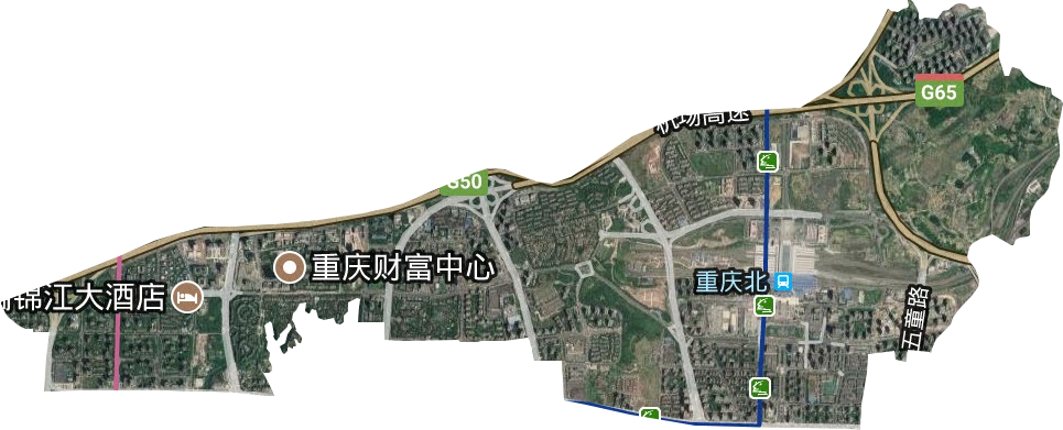 天宫殿街道卫星图