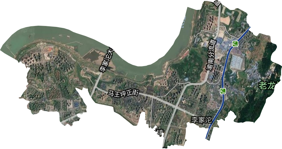 李家沱街道卫星图