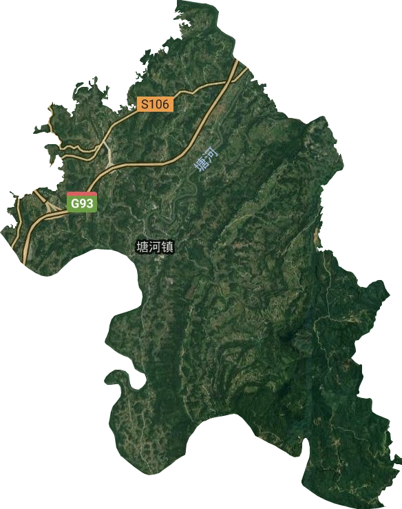 塘河镇卫星图