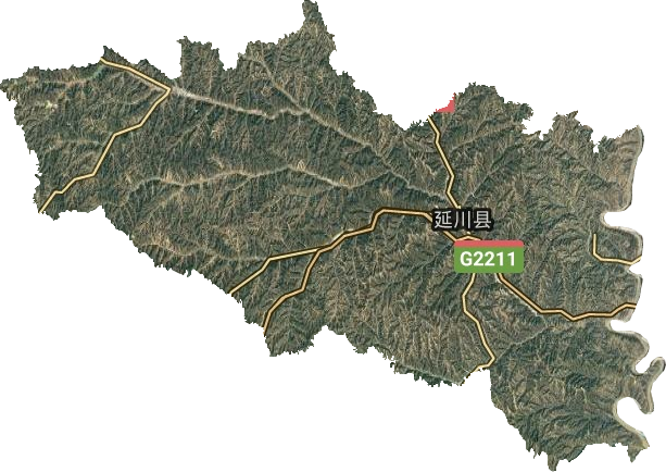 延川县卫星图