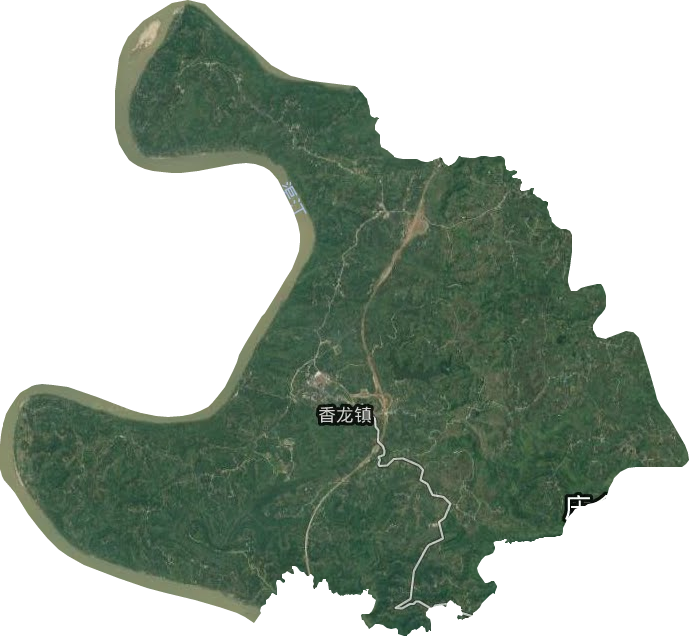 香龙镇卫星图