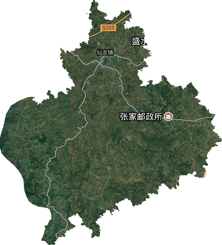 仙龙镇卫星图