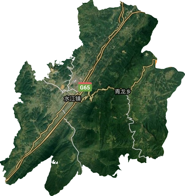 水江镇卫星图