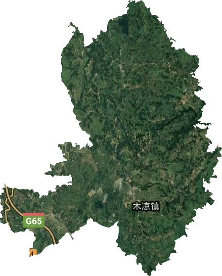 木凉乡卫星图