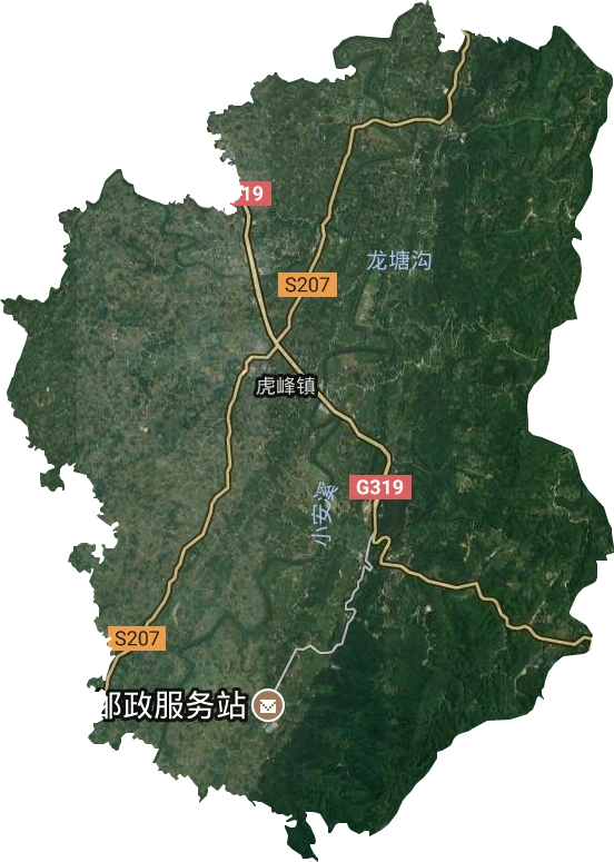 虎峰镇卫星图