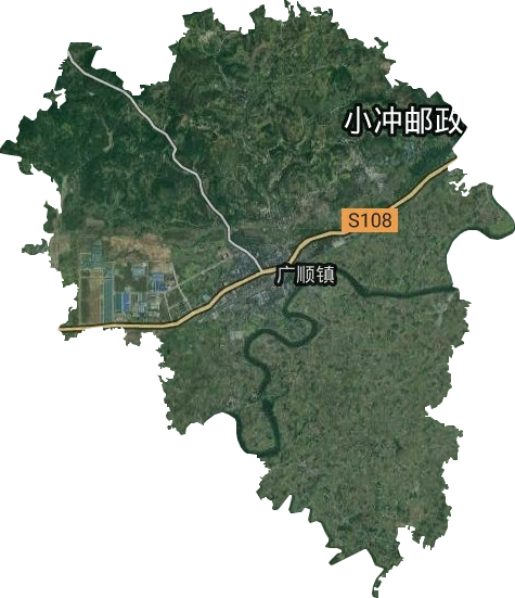 广顺街道卫星图