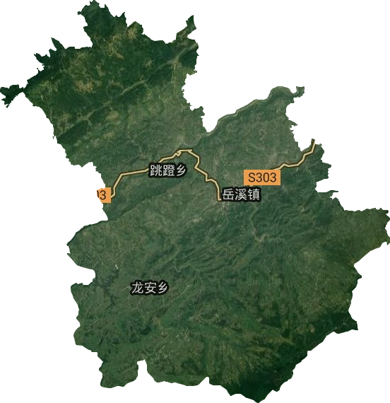 岳溪镇卫星图