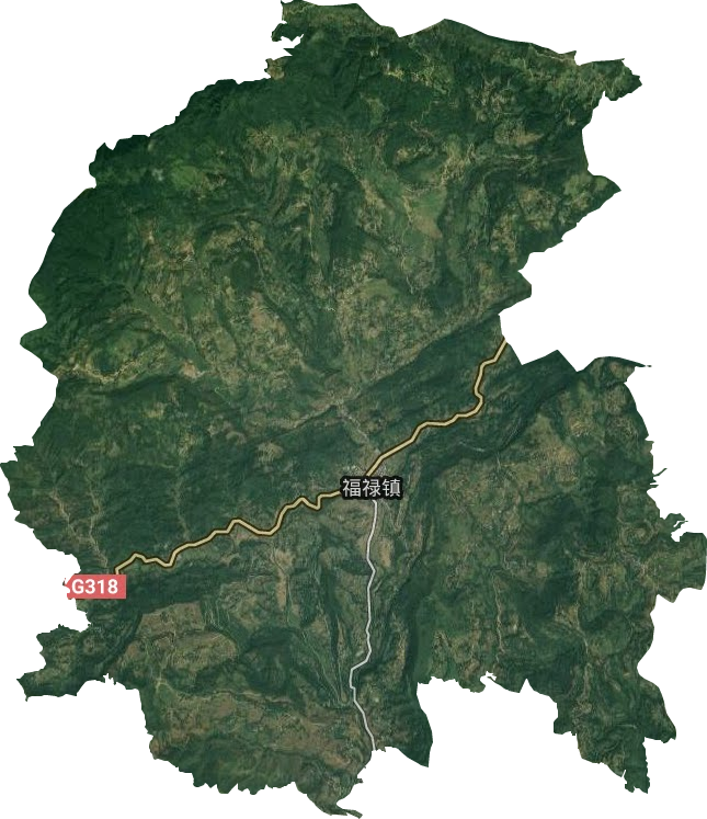 福禄镇卫星图