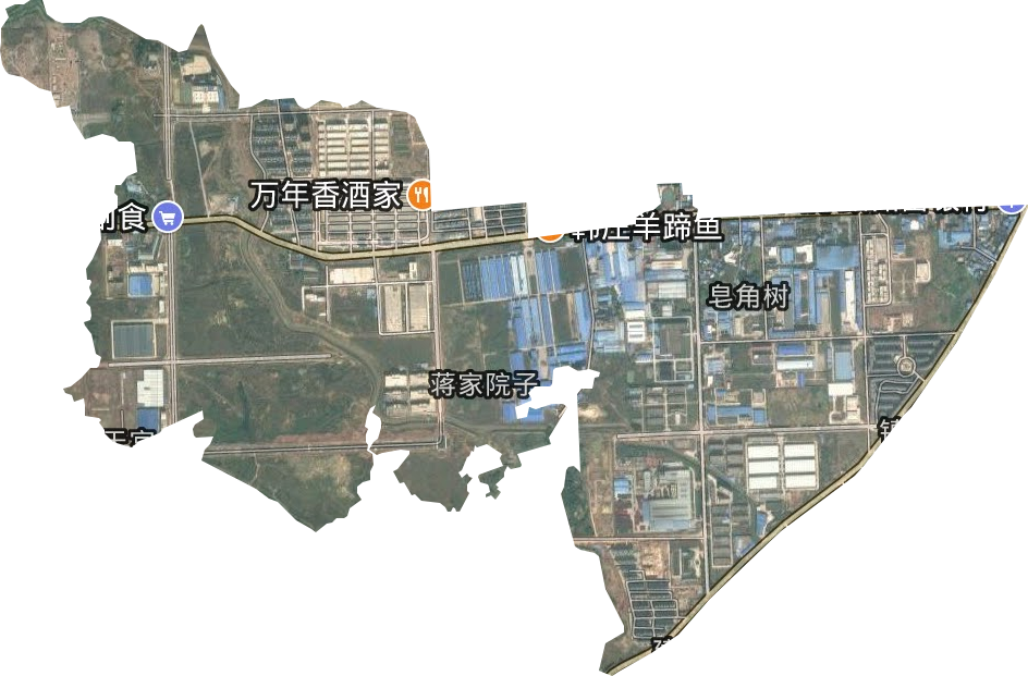 梁平县双桂工业园区卫星图