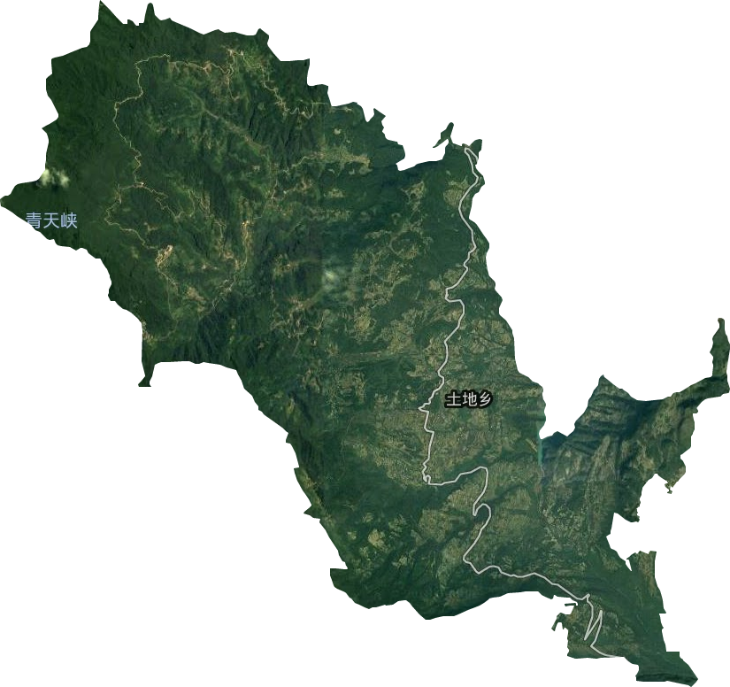 土地乡卫星图