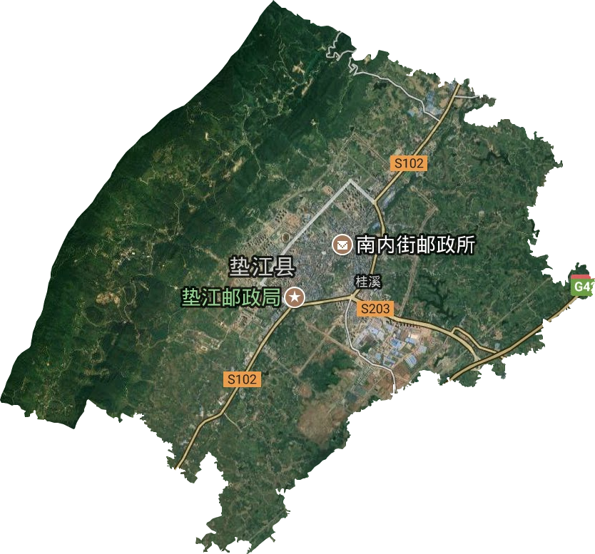 桂溪镇卫星图