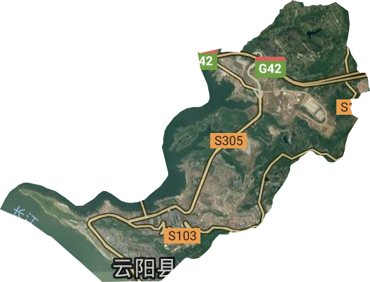 双江街道卫星图