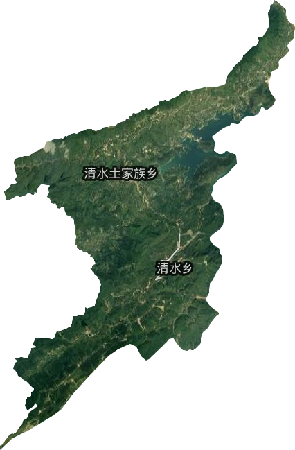 清水土家族自治乡卫星图