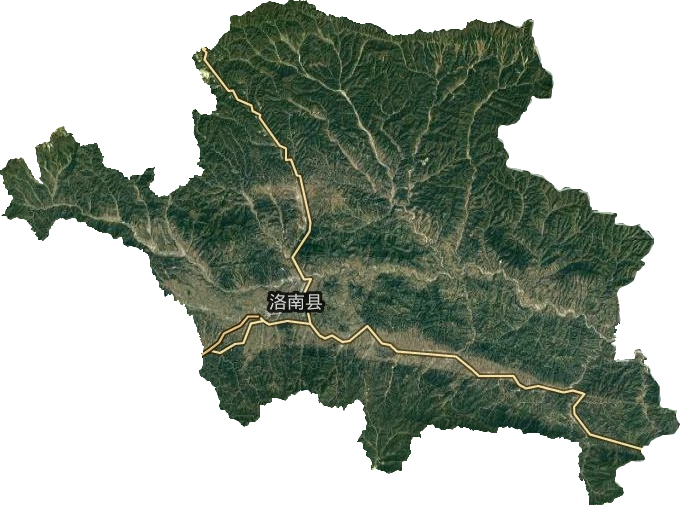 洛南县卫星图