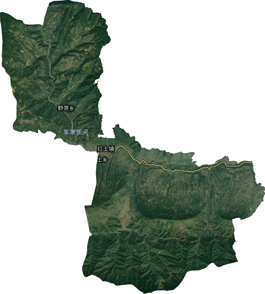 红土乡卫星图
