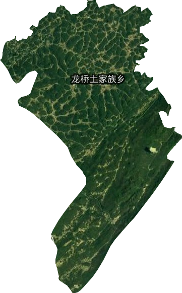 龙桥土家族乡卫星图