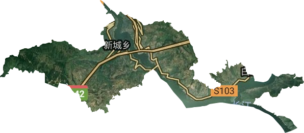 白帝城风景区管理委员会卫星图