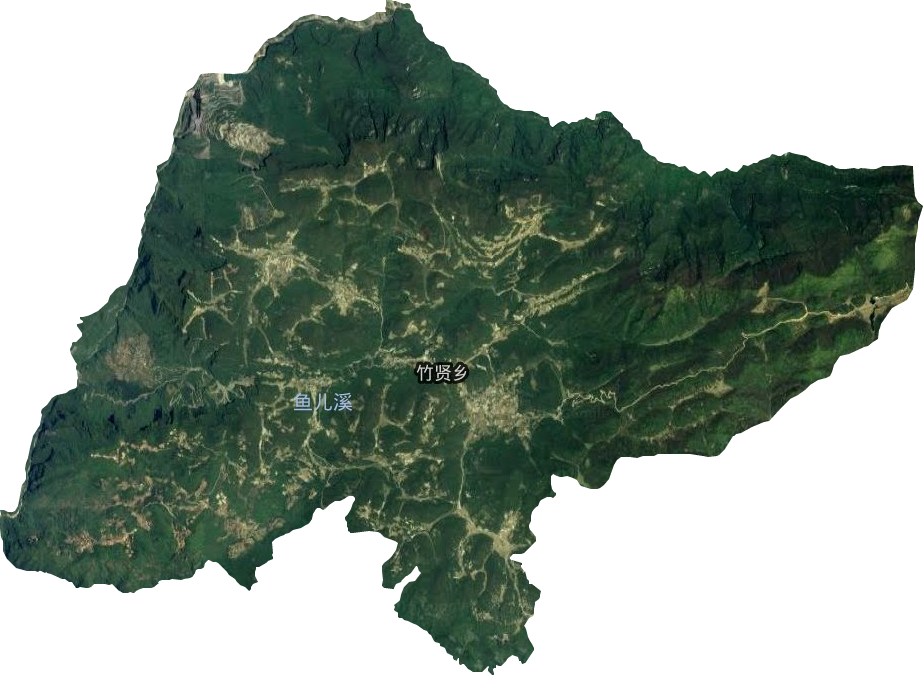 竹贤乡卫星图