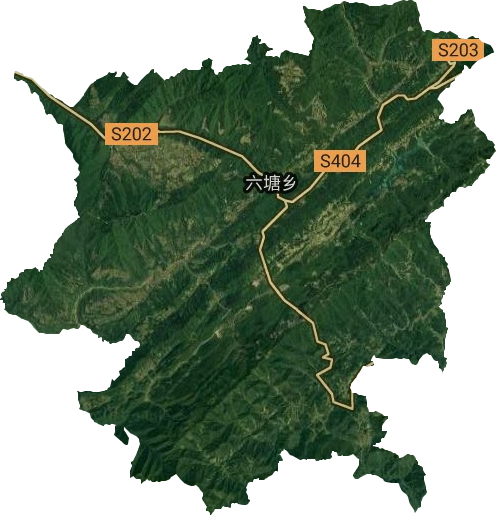 六塘乡卫星图