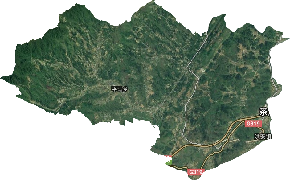 洪安镇卫星图
