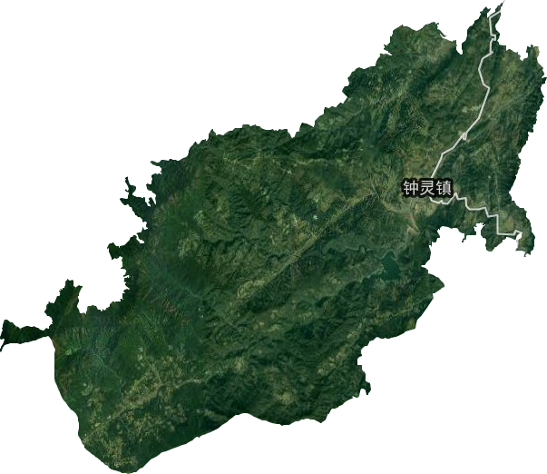 钟灵镇卫星图
