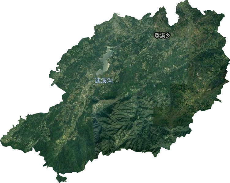 孝溪乡卫星图