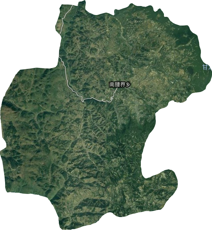 南腰界乡卫星图