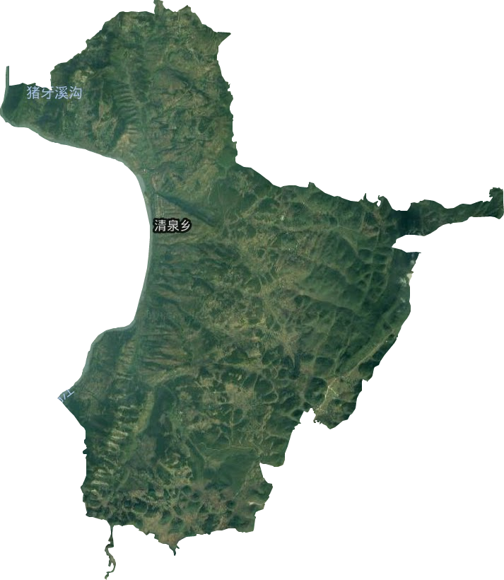 清泉乡卫星图