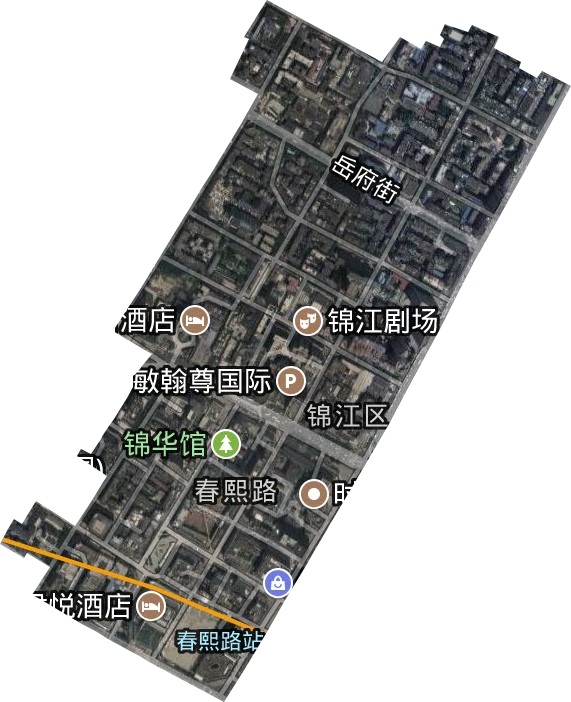 春熙路街道卫星图