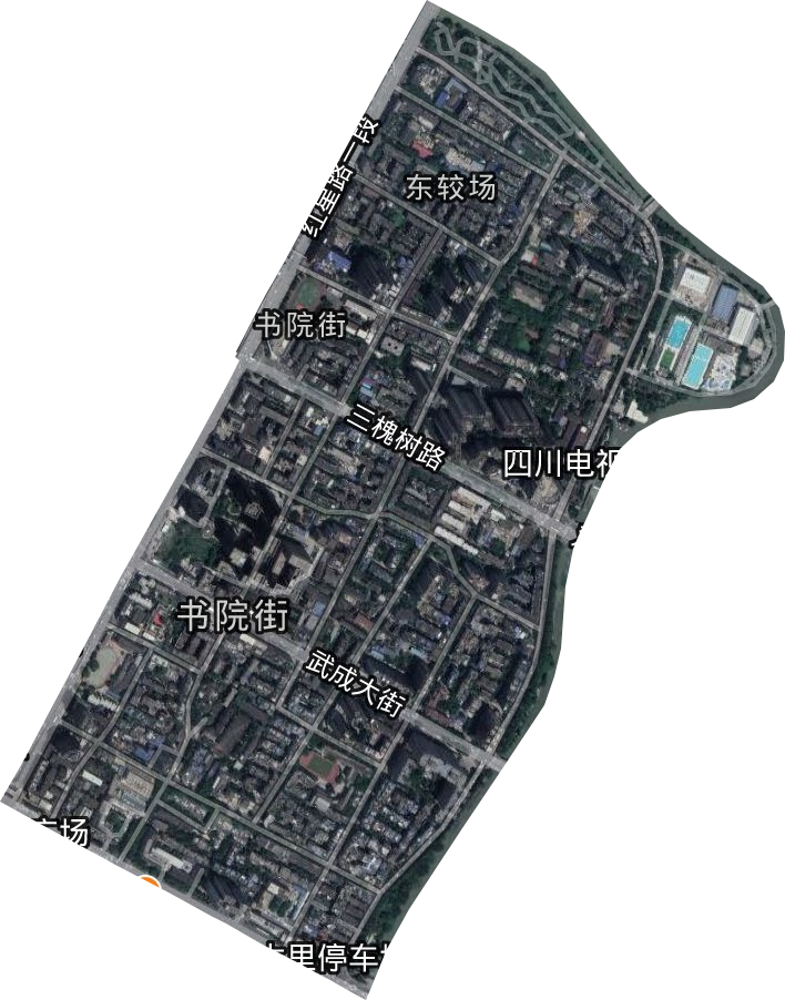 书院街街道卫星图