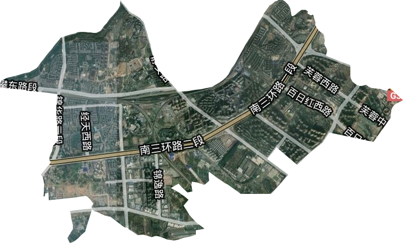 成龙路街道卫星图