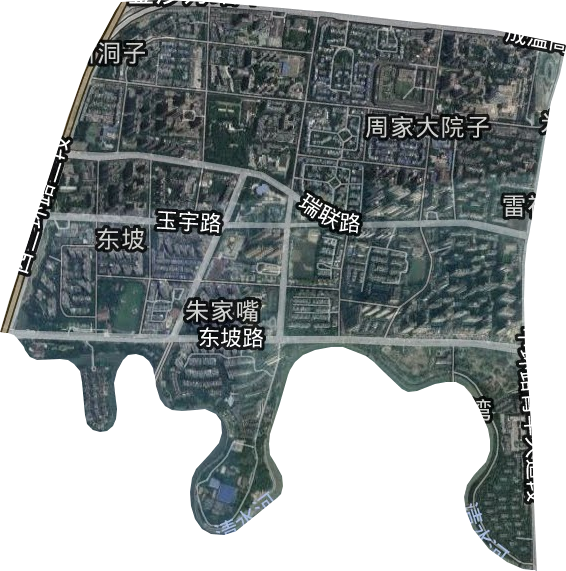 东坡街道卫星图