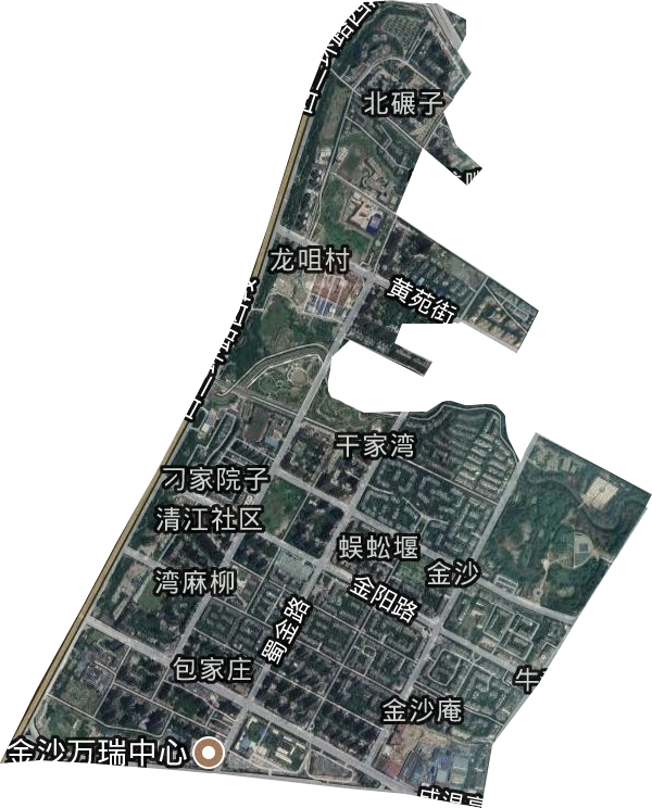 金沙街道卫星图
