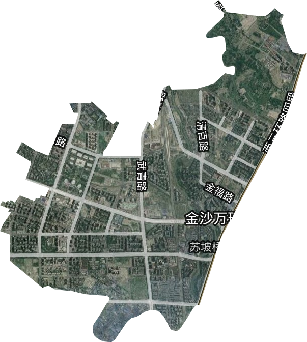 苏坡街道卫星图