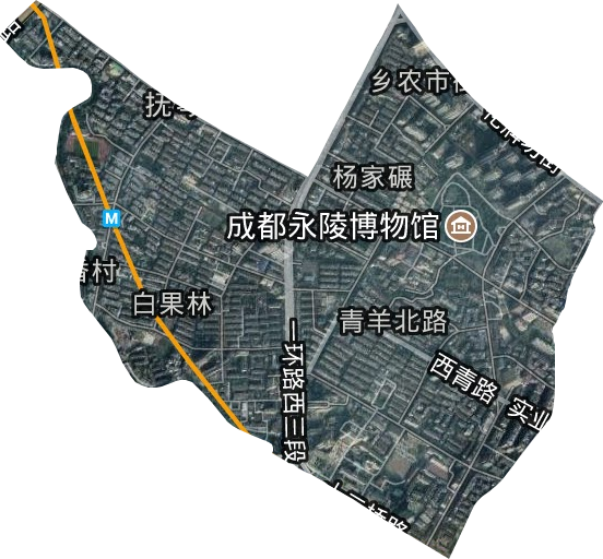 西安路街道卫星图